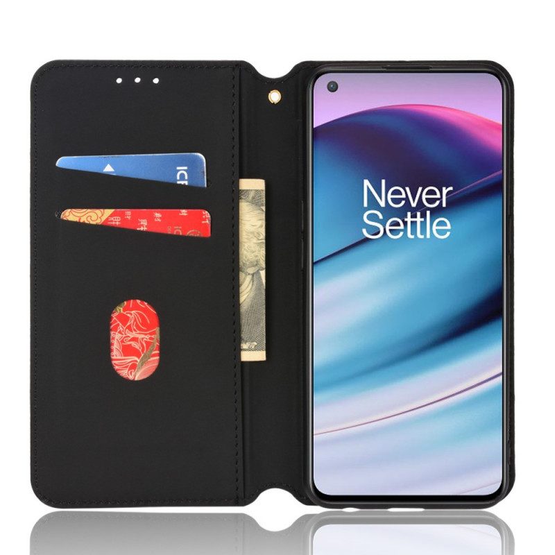 Folio Cover OnePlus Nord CE 5G Custodia in pelle Effetto Pelle Diamante