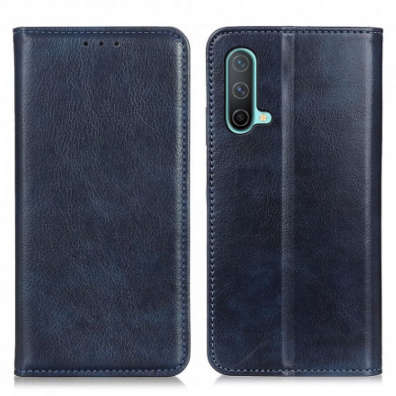 Folio Cover OnePlus Nord CE 5G Custodia in pelle Eleganza Split Litchi Leather