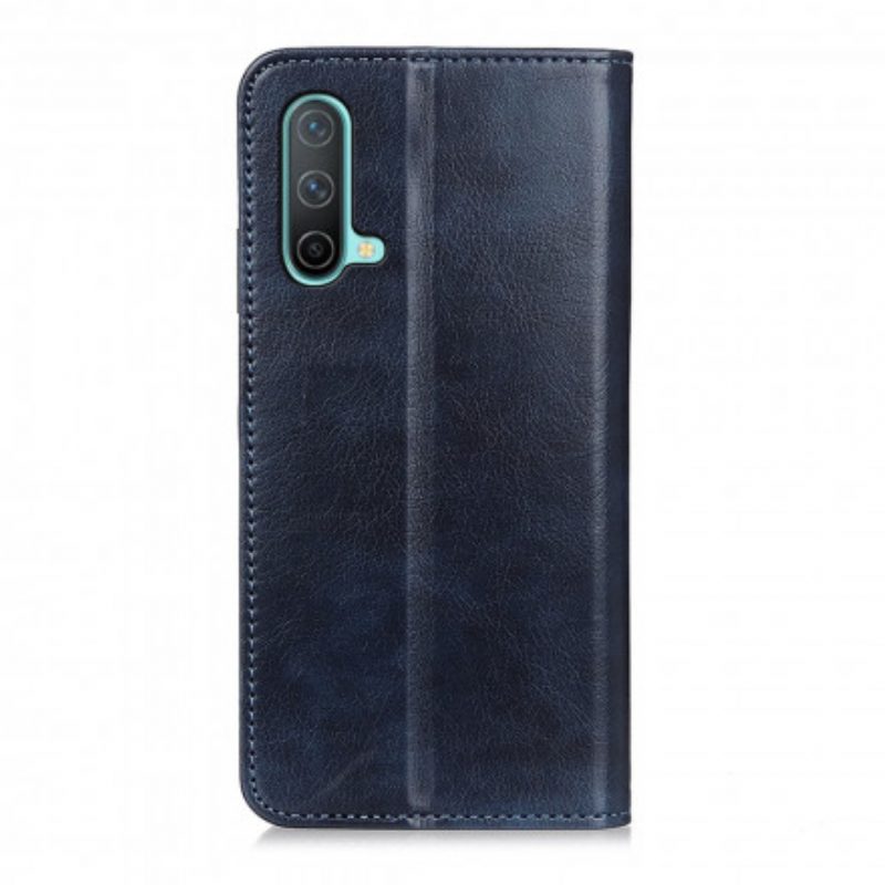 Folio Cover OnePlus Nord CE 5G Custodia in pelle Eleganza Split Litchi Leather