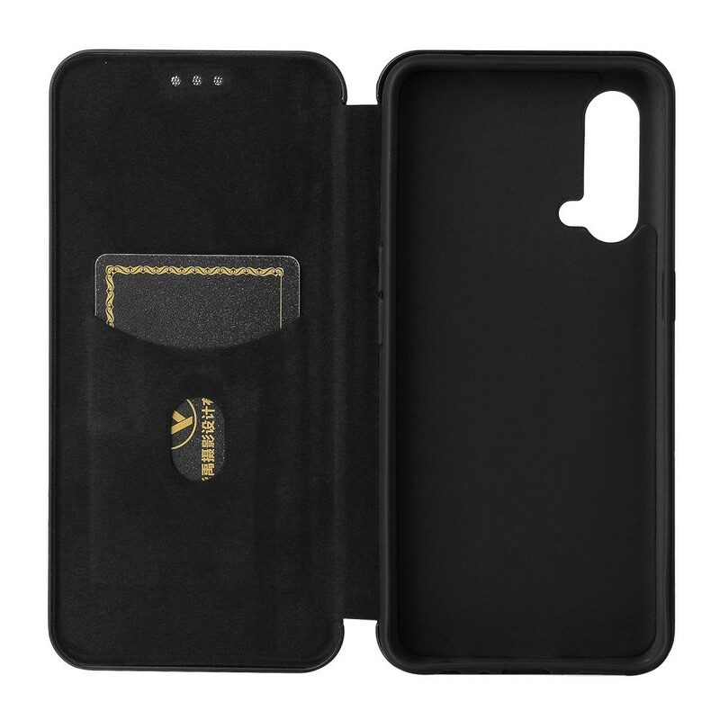 Folio Cover OnePlus Nord CE 5G Custodia in pelle Silicone Colorato Al Carbonio