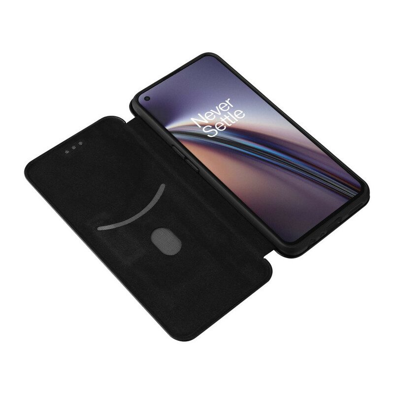 Folio Cover OnePlus Nord CE 5G Custodia in pelle Silicone Colorato Al Carbonio