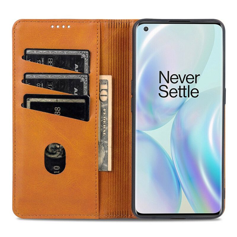 Folio Cover OnePlus Nord CE 5G Custodia in pelle Stile In Pelle Azns