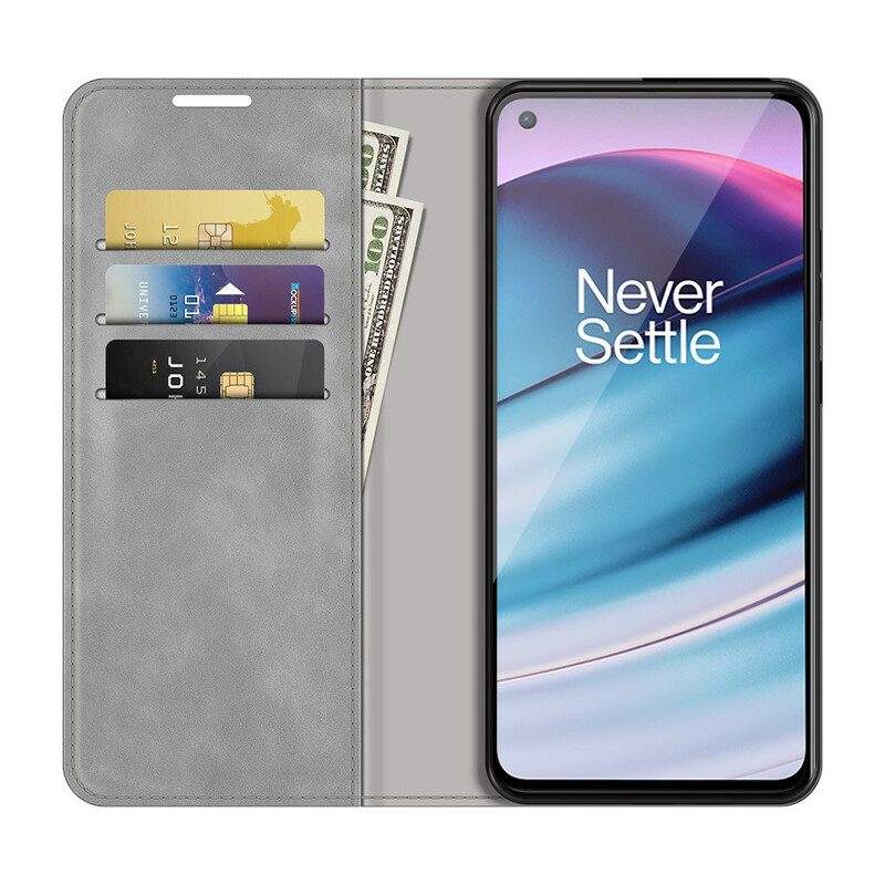 Folio Cover OnePlus Nord CE 5G Custodia in pelle Tocco Di Pelle