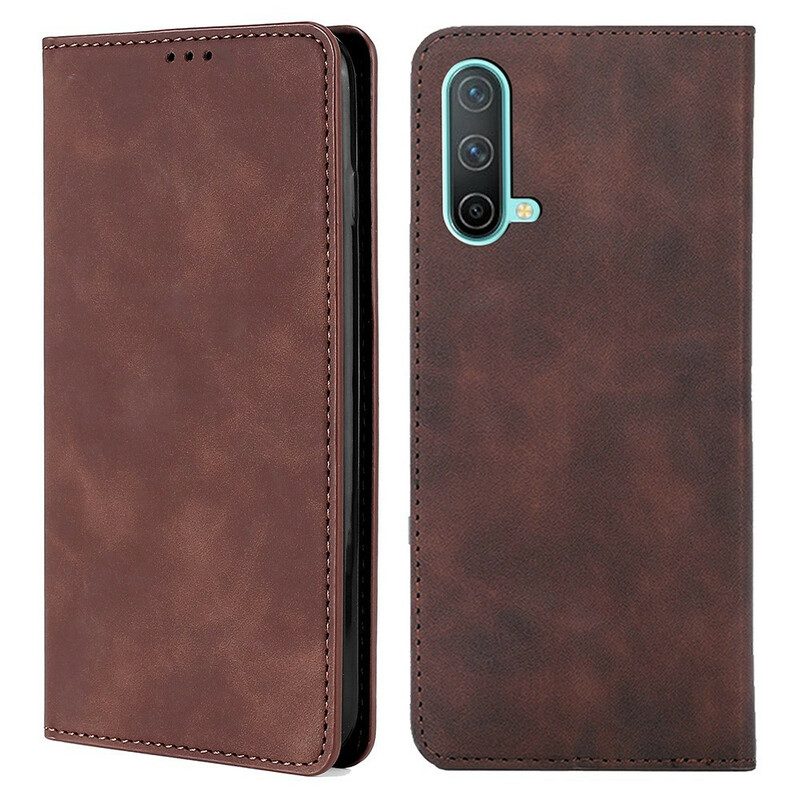 Folio Cover OnePlus Nord CE 5G Custodia in pelle Tocco Di Pelle