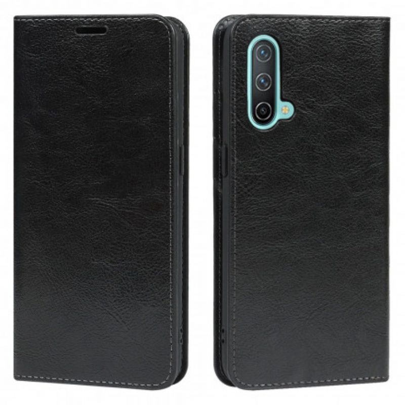 Folio Cover OnePlus Nord CE 5G Custodia in pelle Pelle Vera