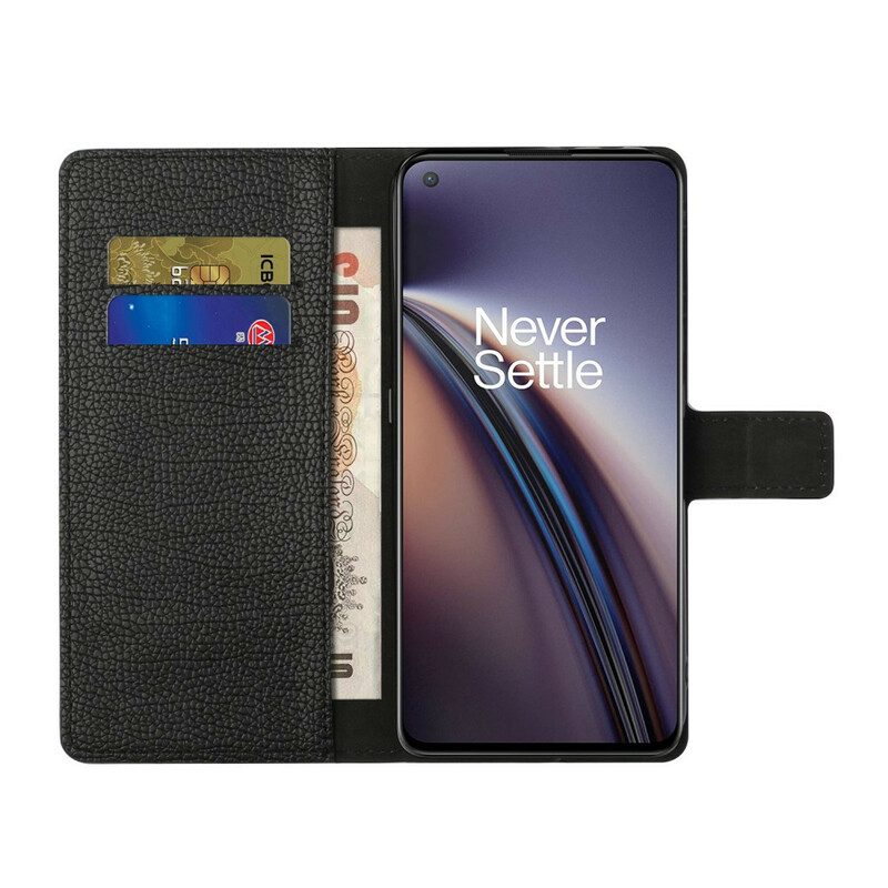 Folio Cover OnePlus Nord CE 5G Effetto Pelle Grana Litchi