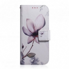 Folio Cover OnePlus Nord CE 5G Fiore Rosa Polveroso