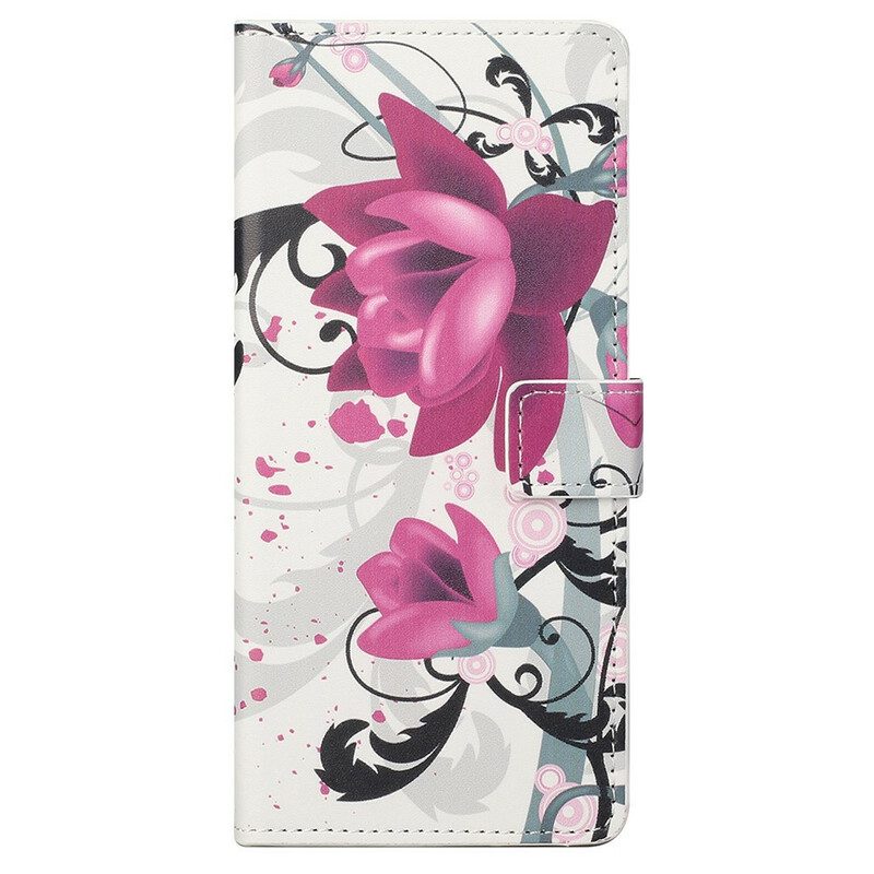 Folio Cover OnePlus Nord CE 5G Fiori Tropicali