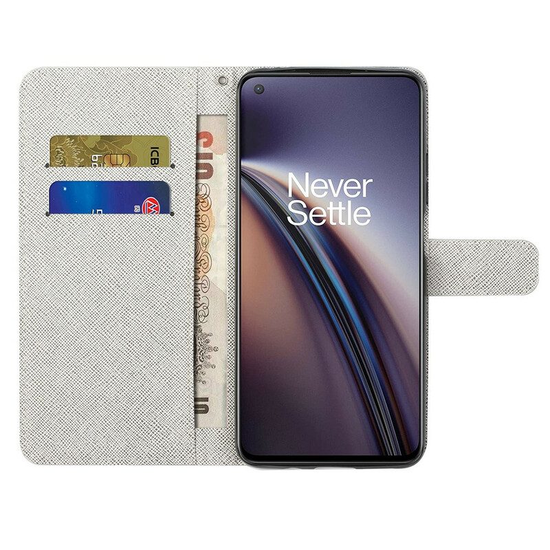 Folio Cover OnePlus Nord CE 5G Piuma Con Cordino