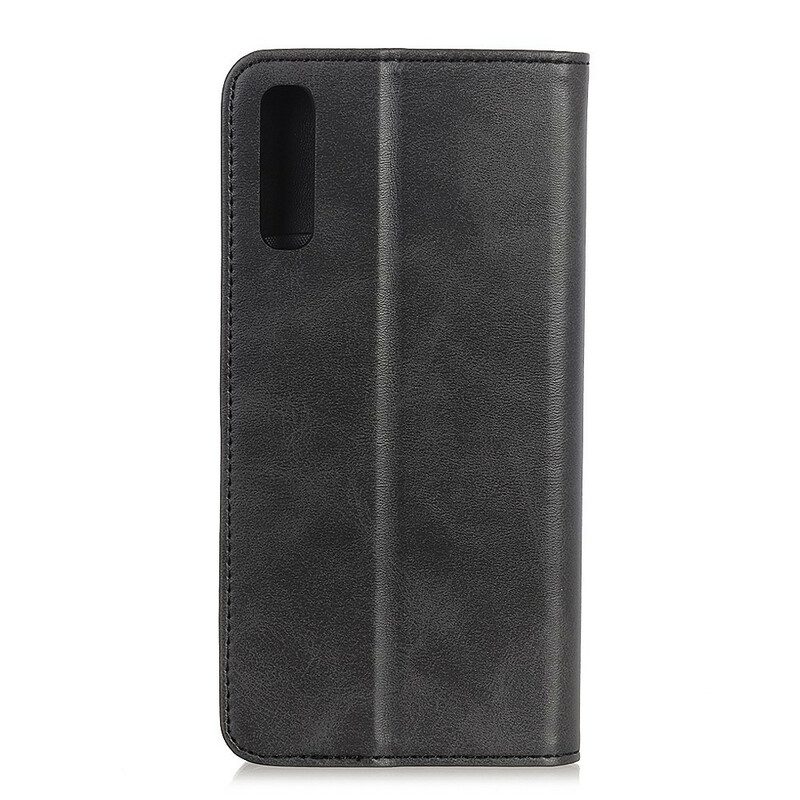 Folio Cover Sony Xperia 5 II Custodia in pelle Pelle Crosta Eleganza