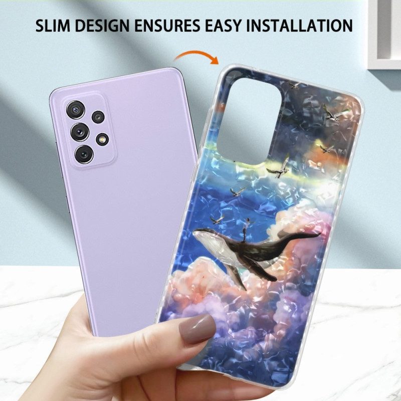 Cover Samsung Galaxy A23 5G Balena Stilizzata