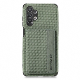 Cover Samsung Galaxy A23 5G Portacarte In Fibra Di Carbonio