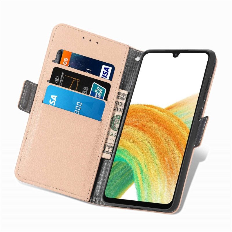 Custodia in pelle Samsung Galaxy A23 5G Fiori 3d