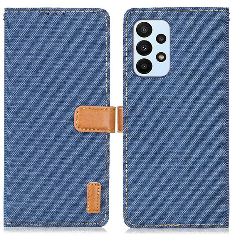 Custodia in pelle Samsung Galaxy A23 5G Jeans