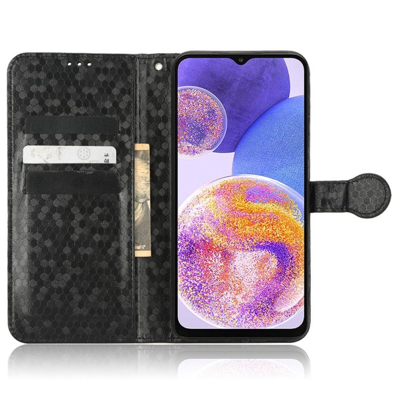 Custodia in pelle Samsung Galaxy A23 5G Modello 3d Strappy