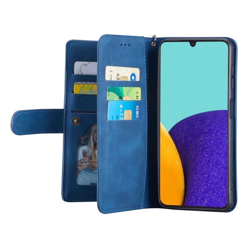 Custodia in pelle Samsung Galaxy A23 5G Portacarte 9 Casedance In Ecopelle