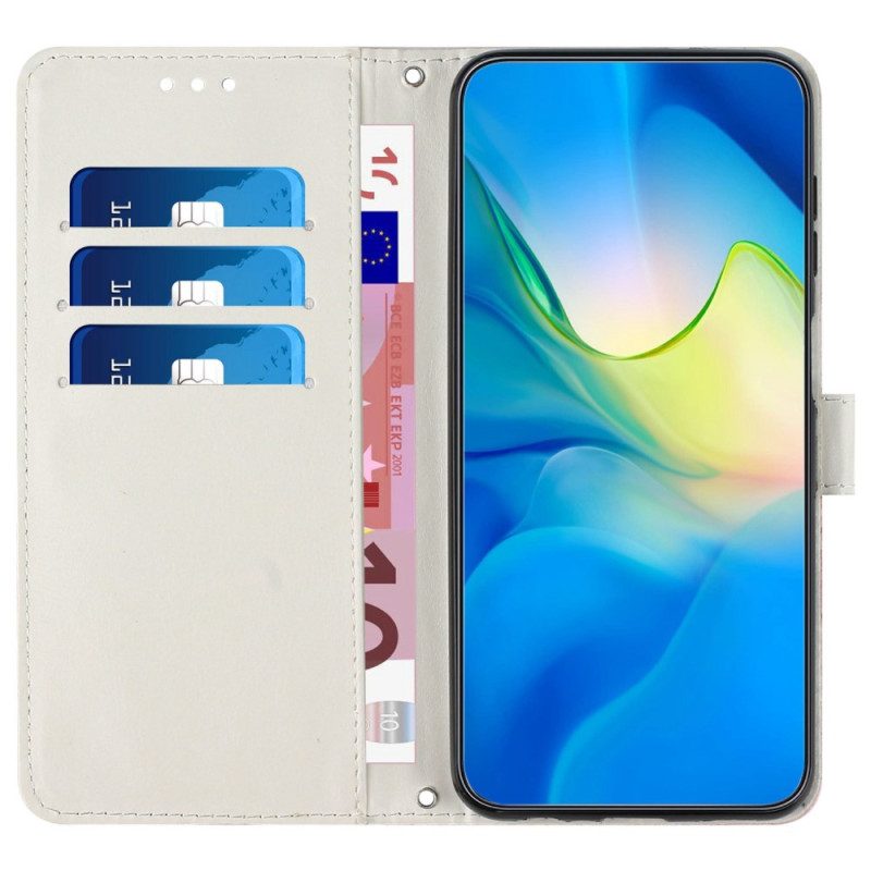 Custodia in pelle Samsung Galaxy A23 5G Striscia Di Marmo