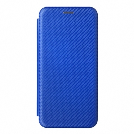 Folio Cover Samsung Galaxy A23 5G Custodia in pelle Fibra Di Carbonio Colorata