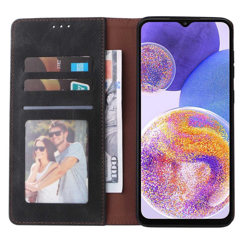 Folio Cover Samsung Galaxy A23 5G Custodia in pelle Similpelle