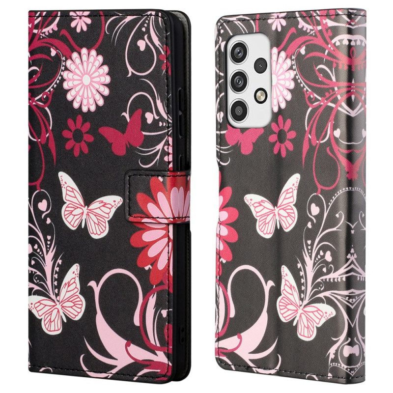 Folio Cover Samsung Galaxy A23 5G Farfalle