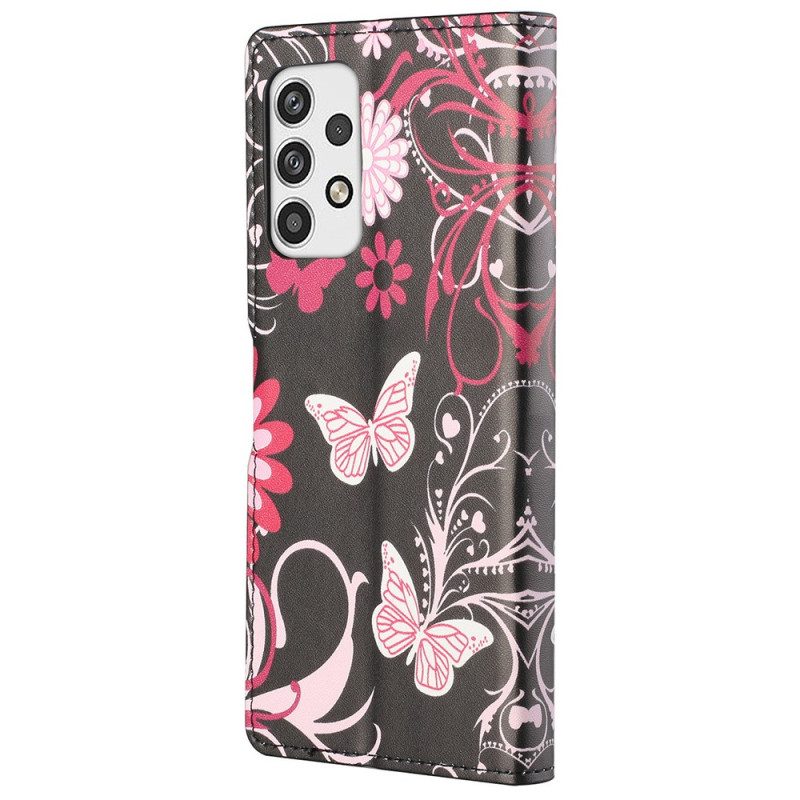 Folio Cover Samsung Galaxy A23 5G Farfalle