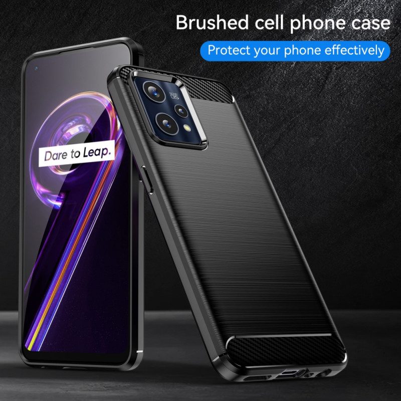 Cover Realme 9 Pro Plus Fibra Di Carbonio Spazzolata