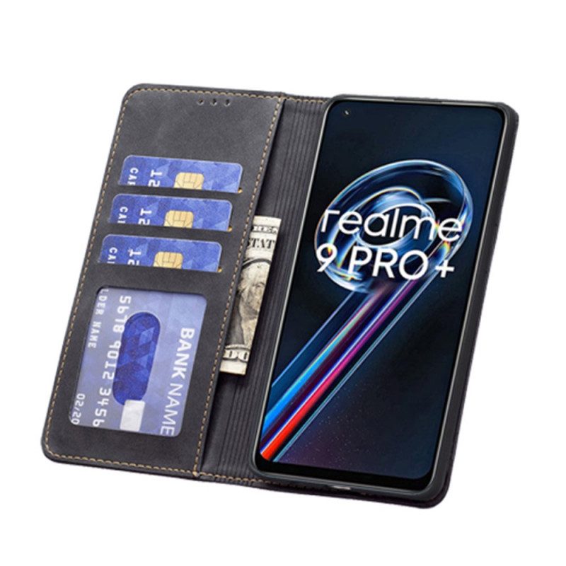 Folio Cover Realme 9 Pro Plus Custodia in pelle Colore Binfen