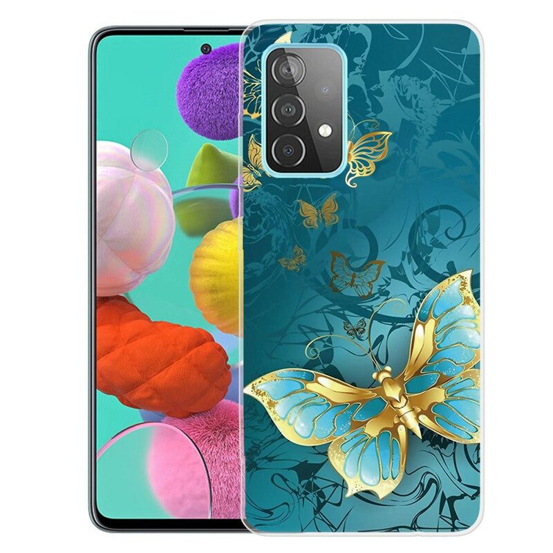 Cover Samsung Galaxy A72 4G / A72 5G Farfalle Flessibili