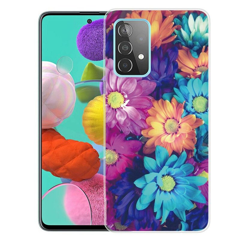 Cover Samsung Galaxy A72 4G / A72 5G Fiori Flessibili