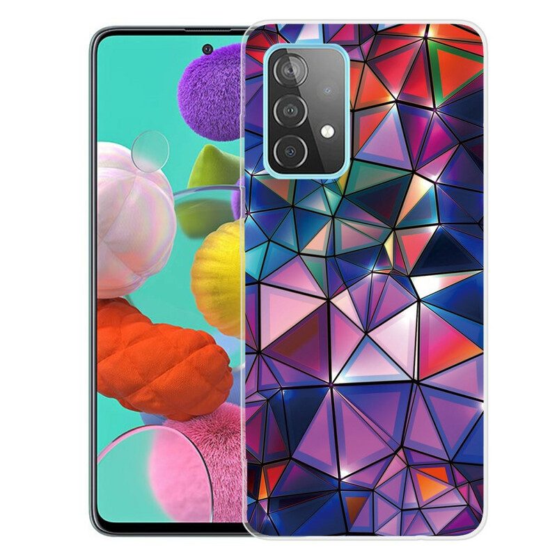 Cover Samsung Galaxy A72 4G / A72 5G Geometria Flessibile