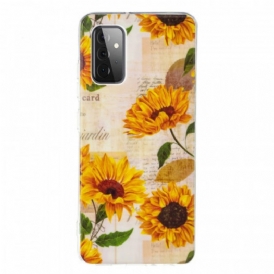 Cover Samsung Galaxy A72 4G / A72 5G Girasoli Fluorescenti