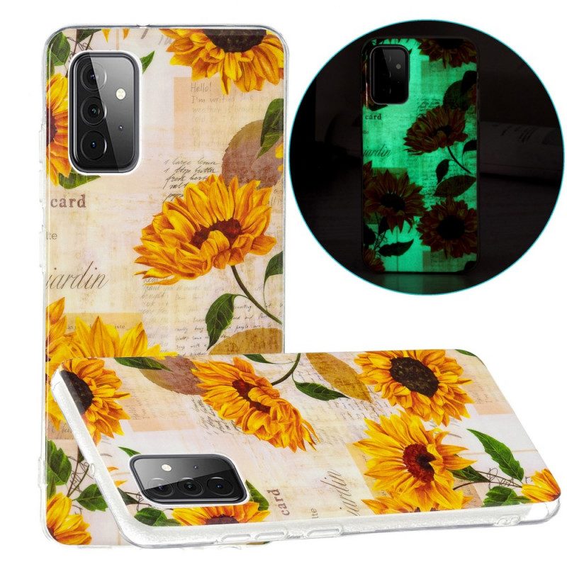 Cover Samsung Galaxy A72 4G / A72 5G Girasoli Fluorescenti