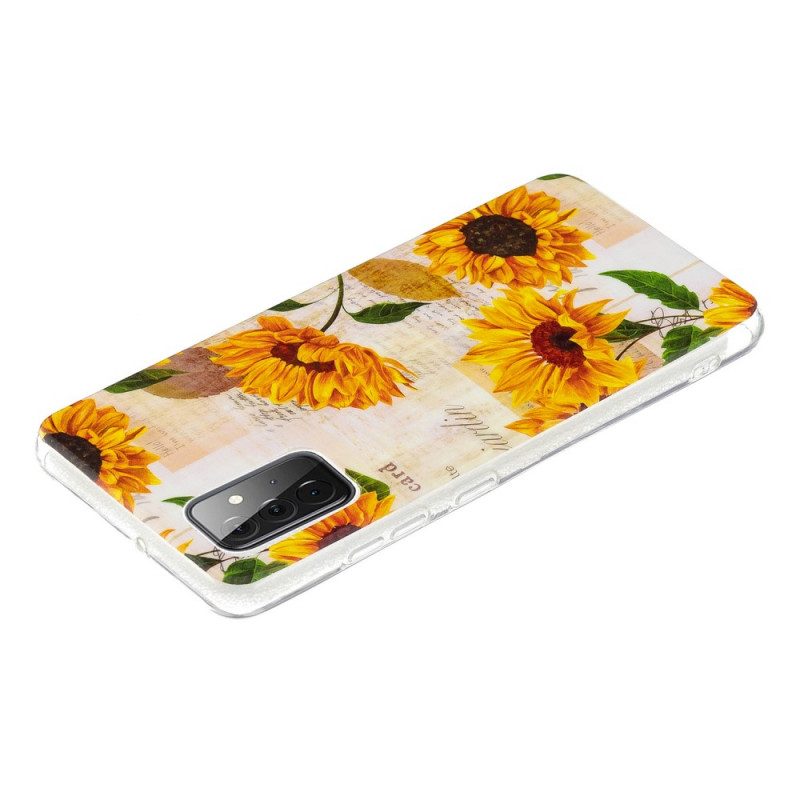 Cover Samsung Galaxy A72 4G / A72 5G Girasoli Fluorescenti