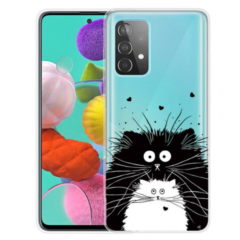 Cover Samsung Galaxy A72 4G / A72 5G Guarda I Gatti