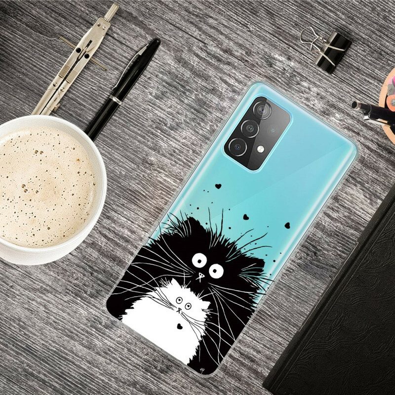 Cover Samsung Galaxy A72 4G / A72 5G Guarda I Gatti