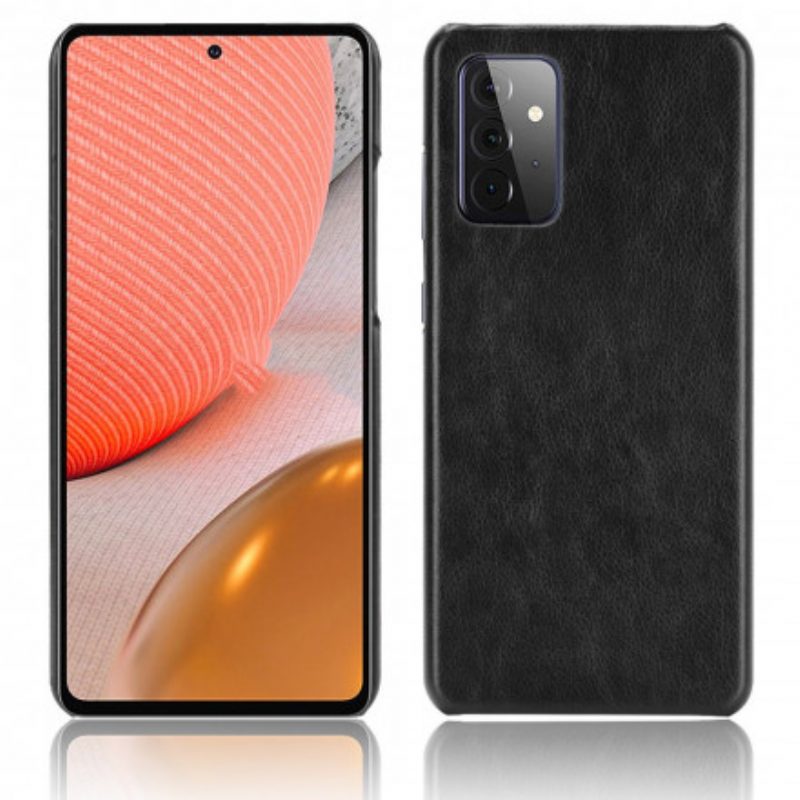 Cover Samsung Galaxy A72 4G / A72 5G Litchi Performance Effetto Pelle