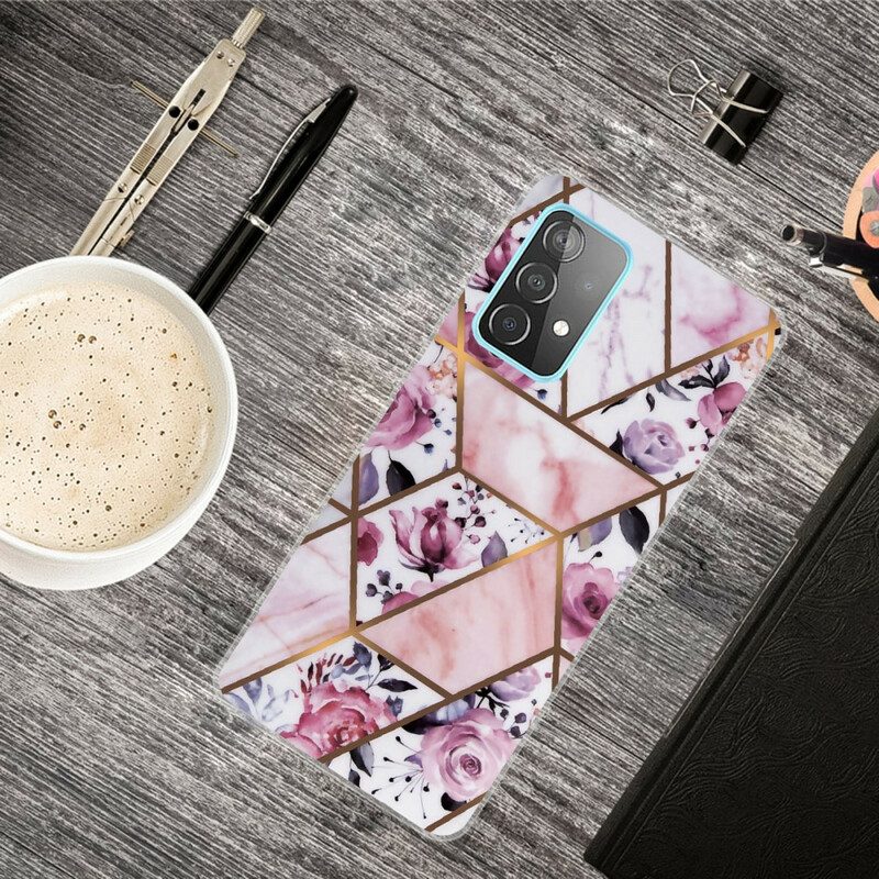 Cover Samsung Galaxy A72 4G / A72 5G Marmo Geometrico