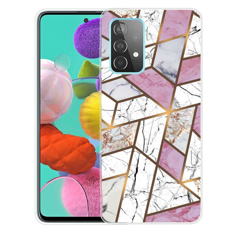 Cover Samsung Galaxy A72 4G / A72 5G Marmo Geometrico