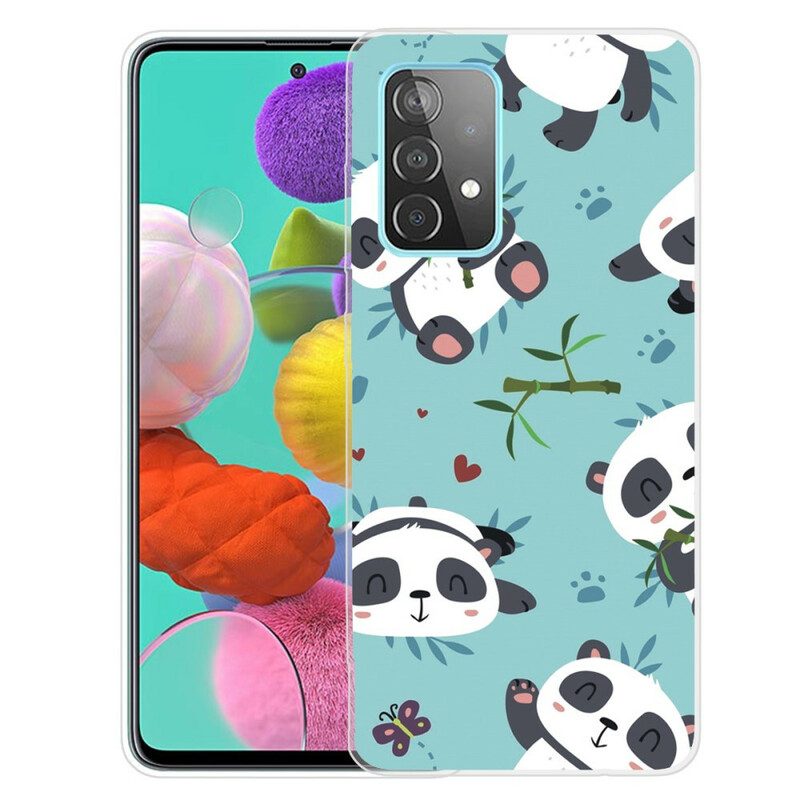 Cover Samsung Galaxy A72 4G / A72 5G Mazzo Di Panda