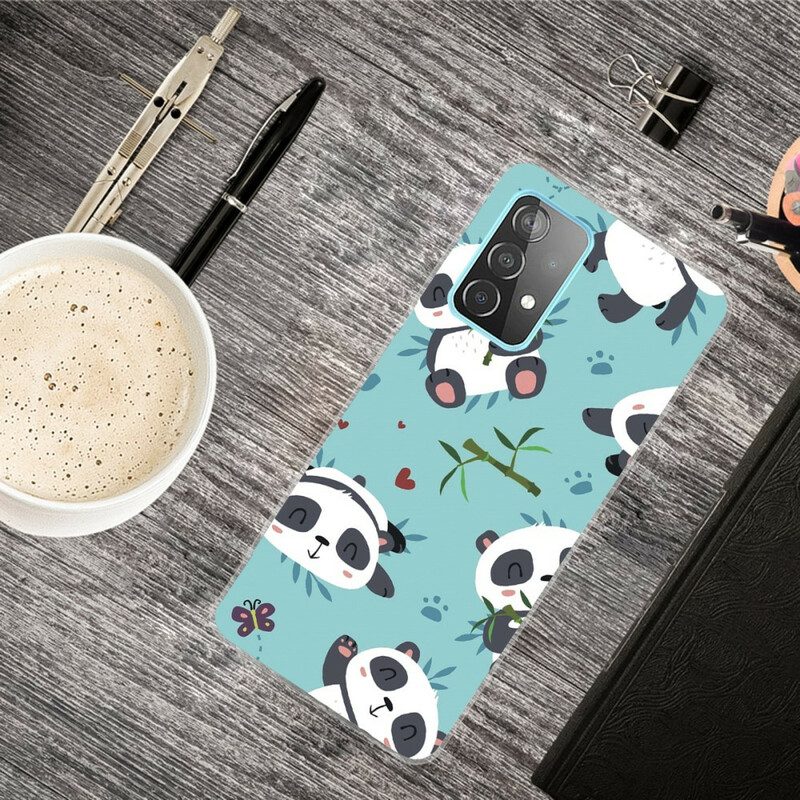 Cover Samsung Galaxy A72 4G / A72 5G Mazzo Di Panda