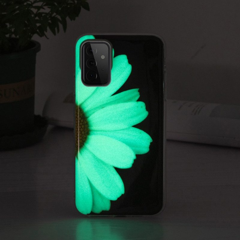 Cover Samsung Galaxy A72 4G / A72 5G Serie Di Fiori Fluorescenti