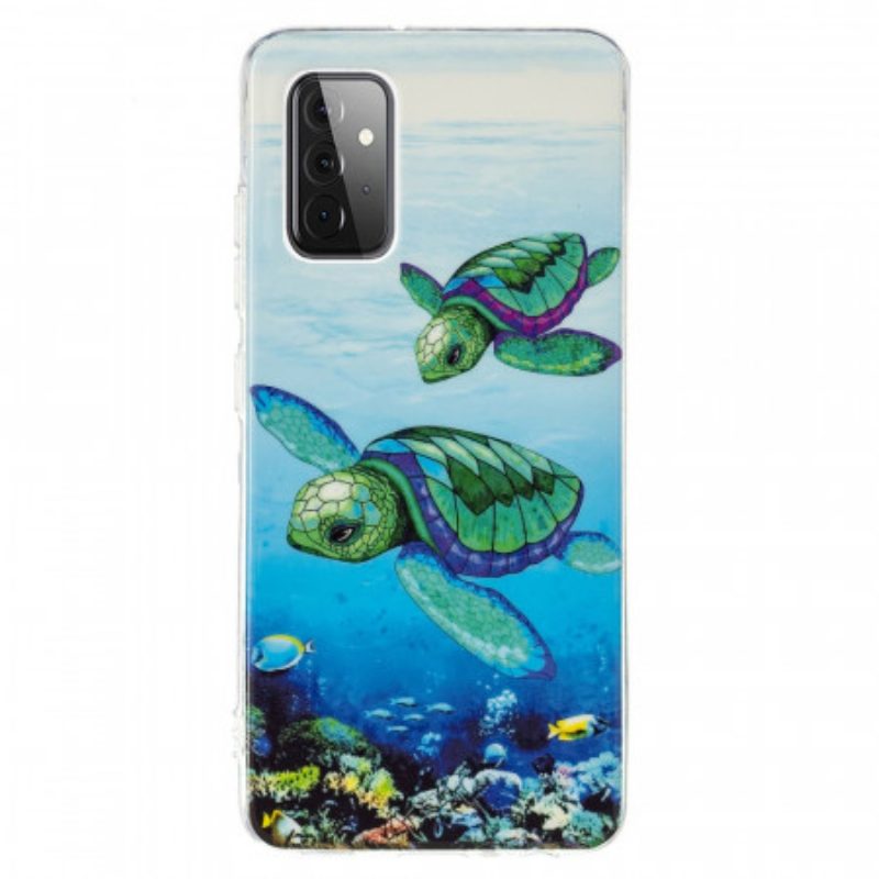 Cover Samsung Galaxy A72 4G / A72 5G Tartarughe Fluorescenti