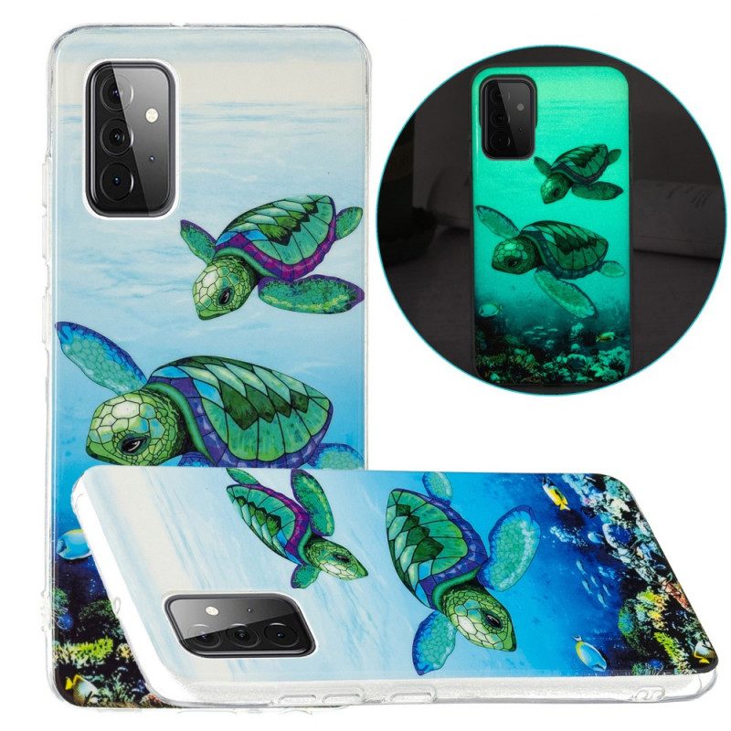 Cover Samsung Galaxy A72 4G / A72 5G Tartarughe Fluorescenti