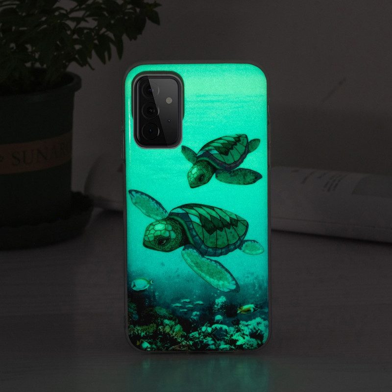 Cover Samsung Galaxy A72 4G / A72 5G Tartarughe Fluorescenti