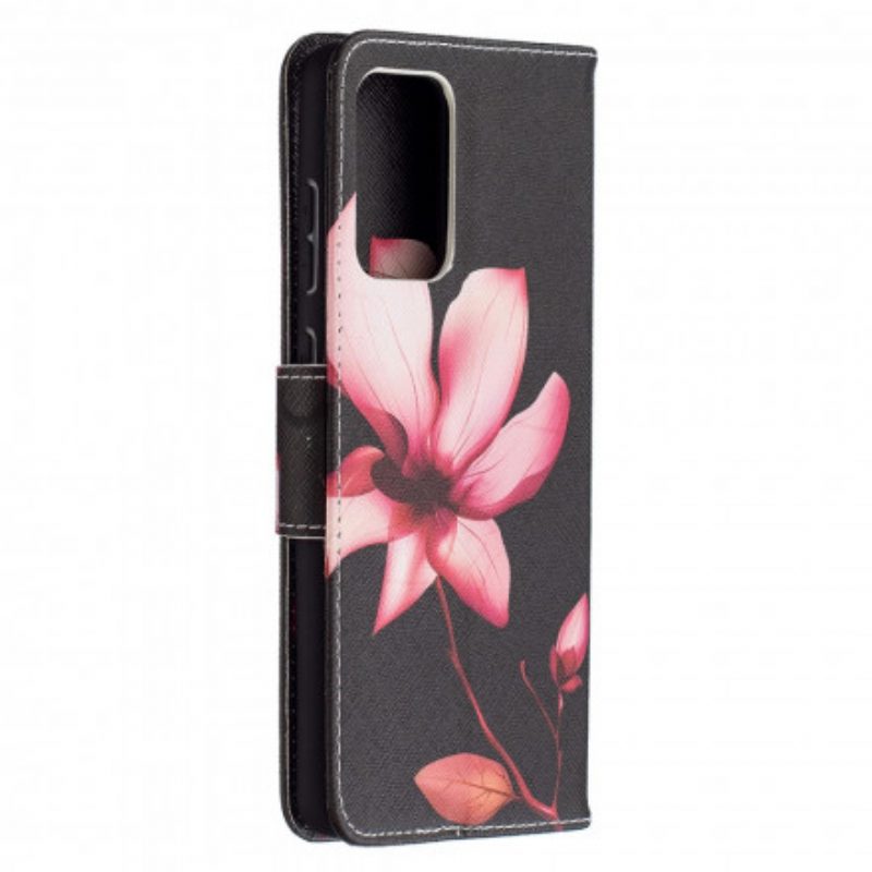 Custodia A Portafoglio Samsung Galaxy A72 4G / A72 5G Fiore Rosa