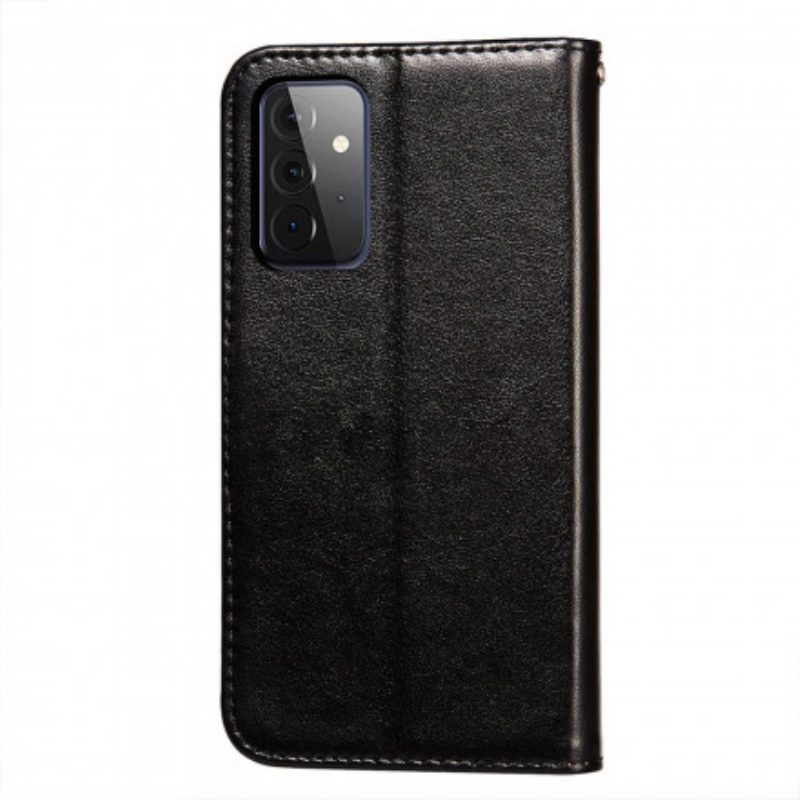 Custodia in pelle Samsung Galaxy A72 4G / A72 5G Chiusura In Pelle Stile Reversibile