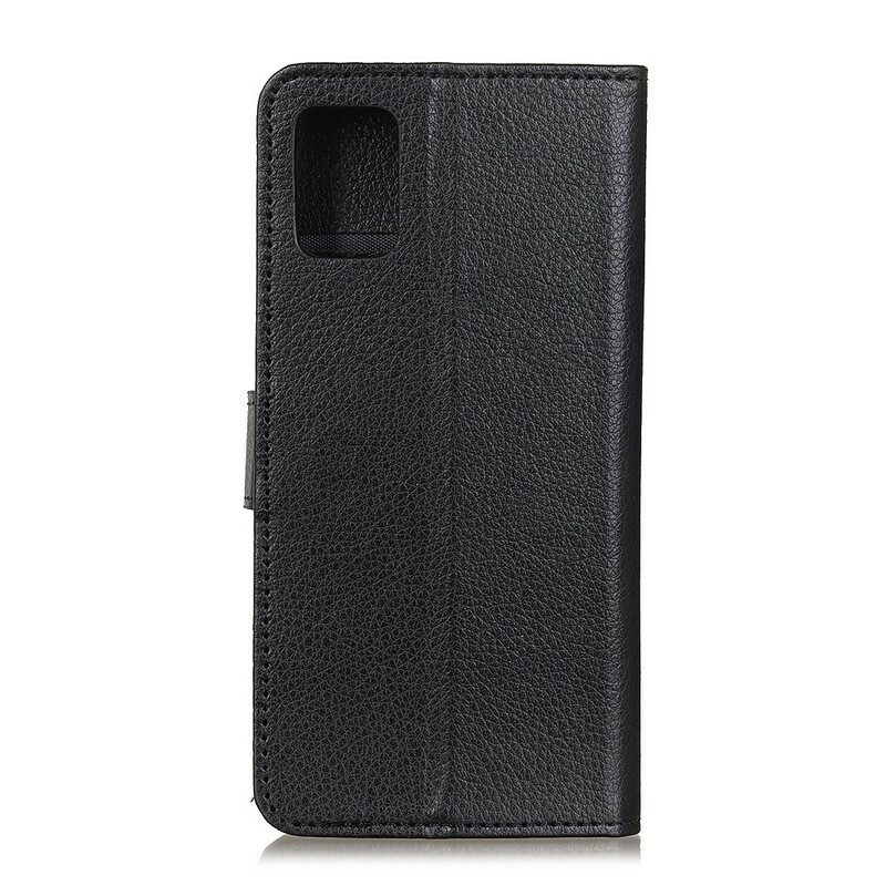 Folio Cover Samsung Galaxy A72 4G / A72 5G Ecopelle Tradizionale Litchi