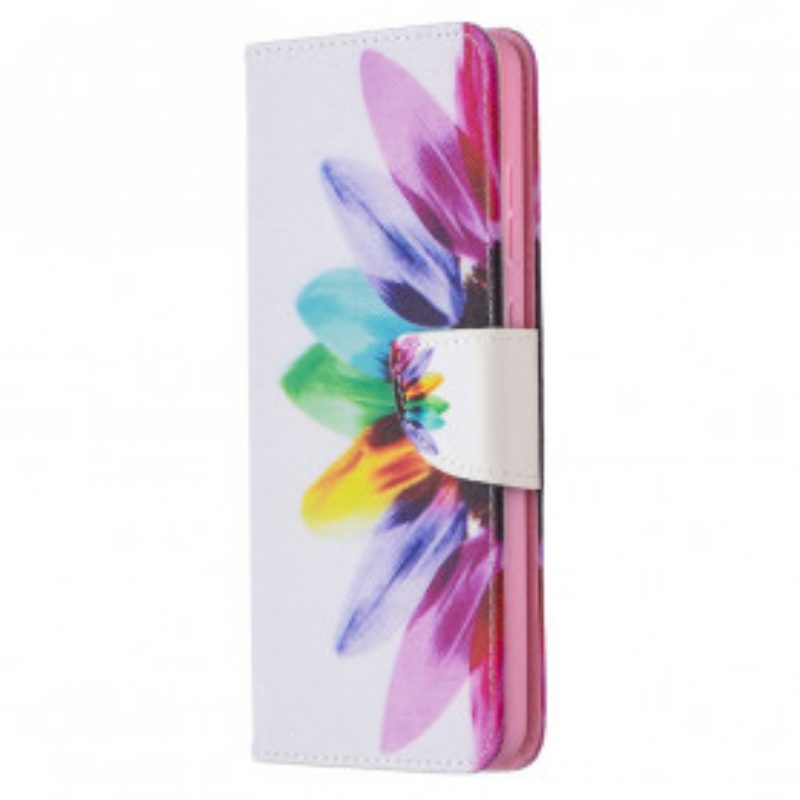 Folio Cover Samsung Galaxy A72 4G / A72 5G Fiore Dell'acquerello