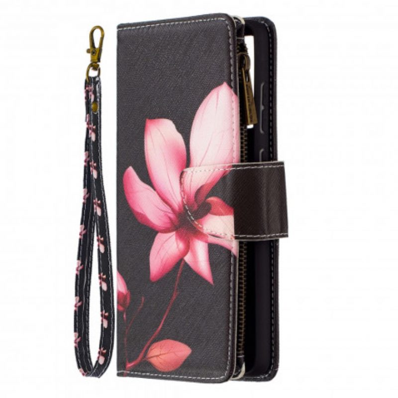 Folio Cover Samsung Galaxy A72 4G / A72 5G Tasca Con Zip A Fiore