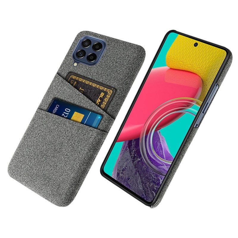 Cover Samsung Galaxy M53 5G Portacarte In Tessuto